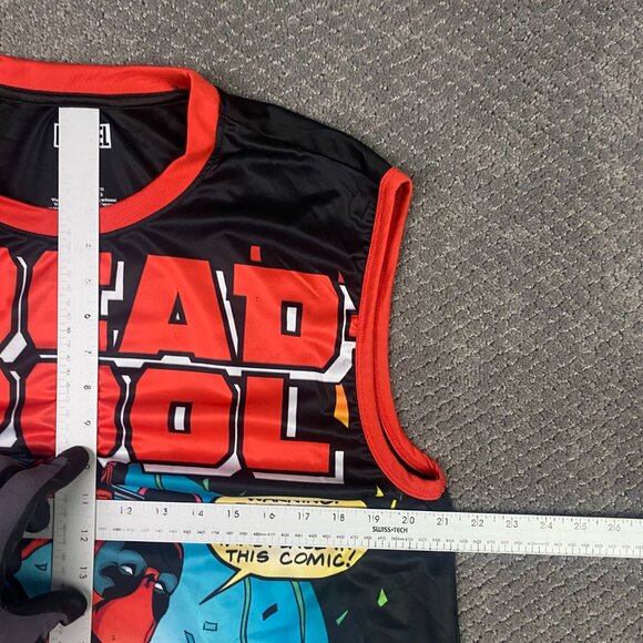 Deadpool Tank Top T Shirt Men's XL Marvel All Over Print - Picture 9 of 11